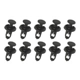 Pack-10 Plast Center Push Fender Clips Nitar 8 Mm X 20 Mm X 25 Mm