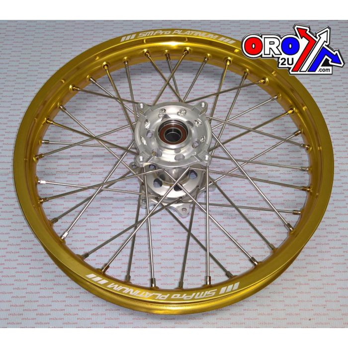 19X2.15 Hjul Rmz 07-18 Race Mx-3020 Gloss Guld Fälg Gloss Silver Hub Sp063.00.81.02.99 Gloss Fälg