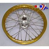 19X2.15 Hjul Rmz 07-18 Race Mx-3020 Gloss Guld Fälg Gloss Silver Hub Sp063.00.81.02.99 Gloss Fälg