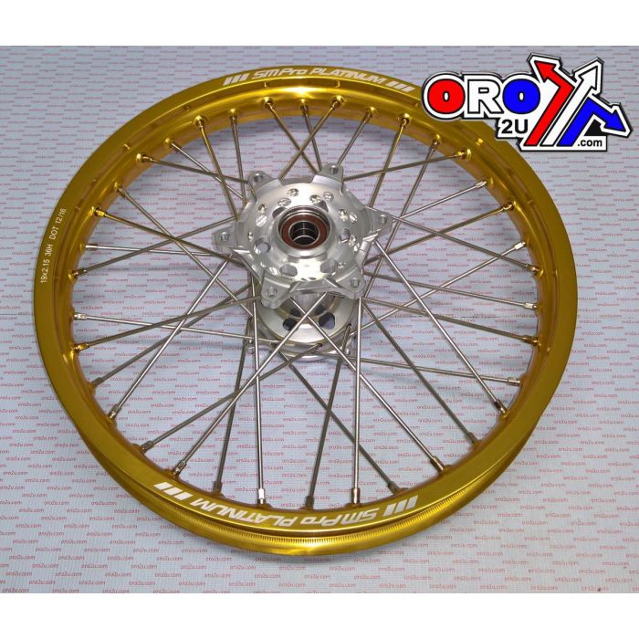 19X185 Hjul Rmz 07-23 Race Mx-3010 Gloss Gold Fälg Gloss Silver Hub Sp063.00.82.02.99 Gloss Fälg