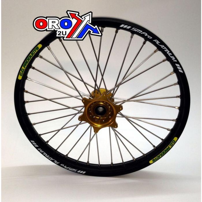 21X160 Hjul Yam Bk/Gd Cc Fälg Bk Sm Pro Hub Gold Front 53-1092112116012Sm Pro