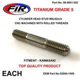 Titanium G5 Stud M8X52Mm Varje Kawasaki 92004-1009 920041009 - Motordubbar - Titanium