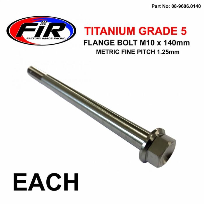 Titanium Gr5 Bolt M10 X 140 Mm Varje Metrisk Fin 125 Mm / Grad 5 - Generiska Muttrar Och Bultar - Titanium