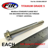 Titanium Gr5 Bolt M8 X 80Mm Varje Flänsod: 14Mm / Hexstorlek: 10Mm / - Generiska Muttrar Och Bultar - Titanium