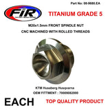 Ktm Ny Framspindelmutter M20X1.5 Titanium Gr5 / Each / Oem 70009082000 16-394 M20 Stambolt 54801036000C1