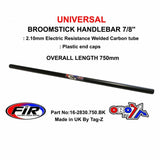 Bromstick Styre 7/8'' 750Mm Beslag Universal / Matt Svart / Varje