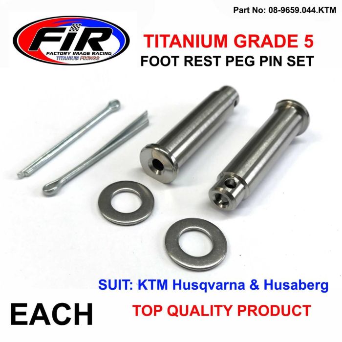 Titanium Gr5 Peg Pin Set Ktm Husr Husq 54803044000 / 44.00Mm / Fot Peg / Husqvarna Husaberg - Fotpinnar - Titanium