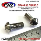 Titanium Gr5 M10X125X25Mm Pk2 Suzuki Peg Mount Bolts / 0910310415 09103-10415 - Fotpinnar - Titanium