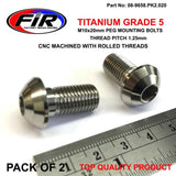 Titanium Gr5 M10X125X20Mm Pk2 Yam Kaw Peg Mount Bolts / 90149-10033 92150-1255 - Fotpinnar - Titanium