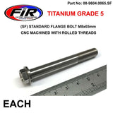 Titanium Gr5 Bolt M8 X 65Mm Varje Flänsod: 14Mm / Hexstorlek: 10Mm / - Generiska Muttrar Och Bultar - Titanium