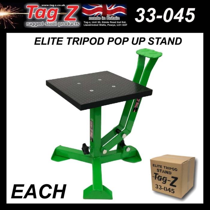 Elite Stäv Pop Up Ställ Big Feet / Gloss Green / Tag-Z Mx Stand Pit Paddock Enduro