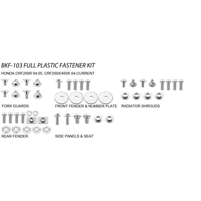 Plastboltsett Honda Style Fullständig Plastkit