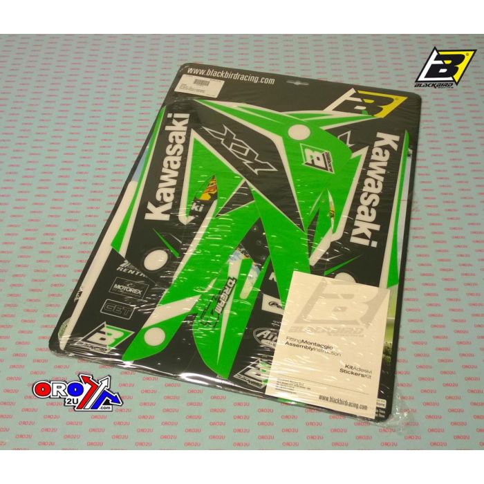 01-13 Kx85 Dream-4 2405N Blackbird Decal Kit Kawasaki Bb2405N