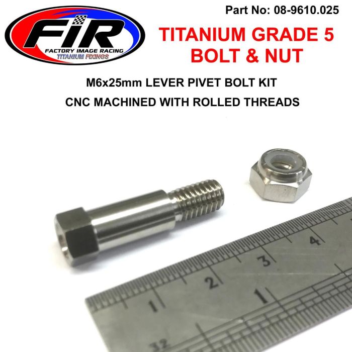 Titanium Gr5 Pivot Bolt Kit Yam Kaw 92153-0807 / Yam 90109-06034 - Broms- Och Kopplingsbultar - Titanium