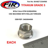 Titanium M10X1.50Mm Flänsmutter Varje / Ktm & Hus 54630044000 - Generiska Muttrar Och Bultar - Titanium