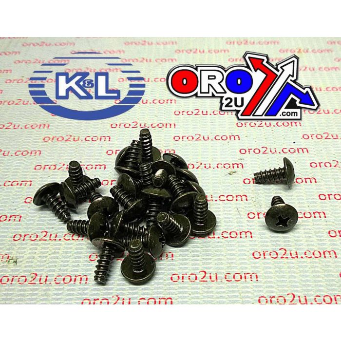 Oem Self Tapping Screws 4X10 (25Pk) Honda 33-8351 Black Pan 4X10 Tools Road 93903-24280