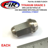 Titanium Gr5 Lug Mutter M10X1.25 Avfasad Mutter / Varje / Fyrja Trailer