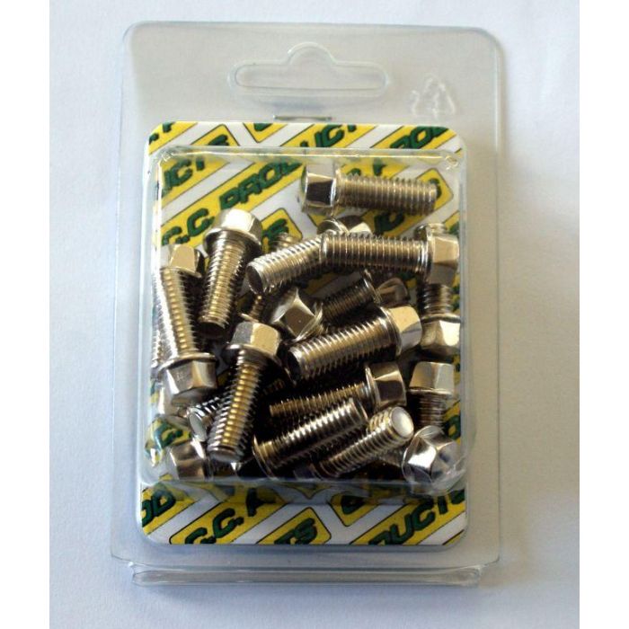 M8 X 20 Mm Flänsbolt 20 Pack 10 Mm Hex