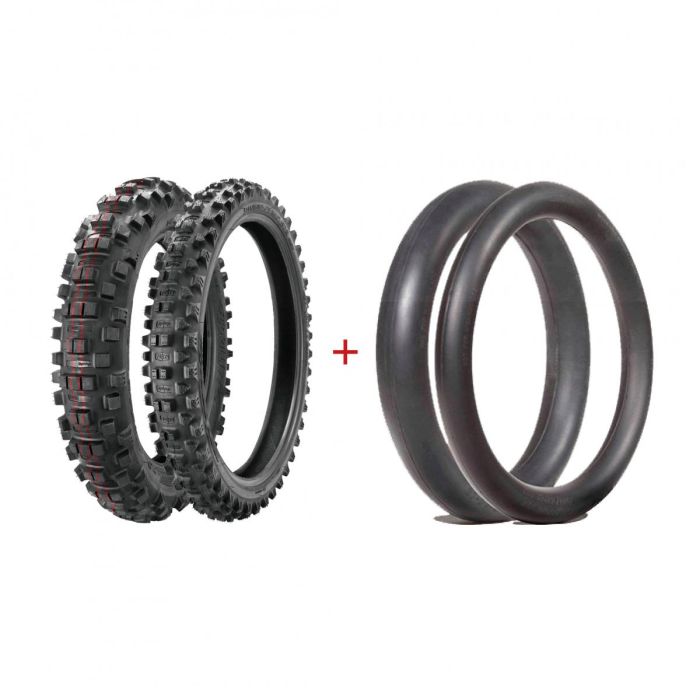 Borilli Extreme Enduro-Paket 3N4-21 3N6-26 3N7-19 3N7-26 Dura Mousse 62-594F. Soft = 18-140/80 62-592F.Soft = 21-900/100 ) Supermjukt Bak & Mjukt Framdäck