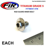 Gr5 Ktm Rad Guard Inre Bolts Ea Titanium Sx Exc Sxf Excf 16-2020 / 0024060123 - Karosseri - Titanium