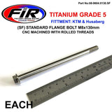 Titanium Gr5 Bolt M8 X 130Mm Varje Flänsod: 14Mm / Hexstorlek: 10Mm / - Generiska Muttrar Och Bultar - Titanium