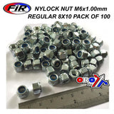 Nylock M6 Mutterpack Om 100 Vanlig 8X10Mm