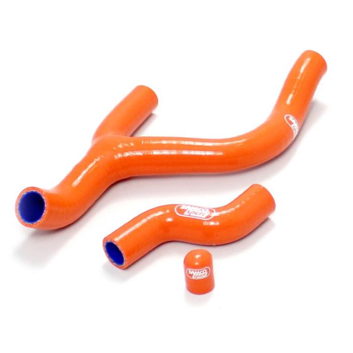 Samco Slangkit Ktm Termostatbypass 3-Delsset Orange Ktm-43 Eller