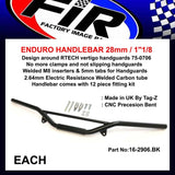 Enduro Styre 28Mm / 1''1/8 Svart / Dräkt 75-0706 Handguard Rtech