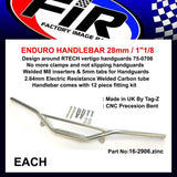 Enduro Styre 28Mm / 1''1/8 Zinc / Suit 75-0706 Handguard Rtech