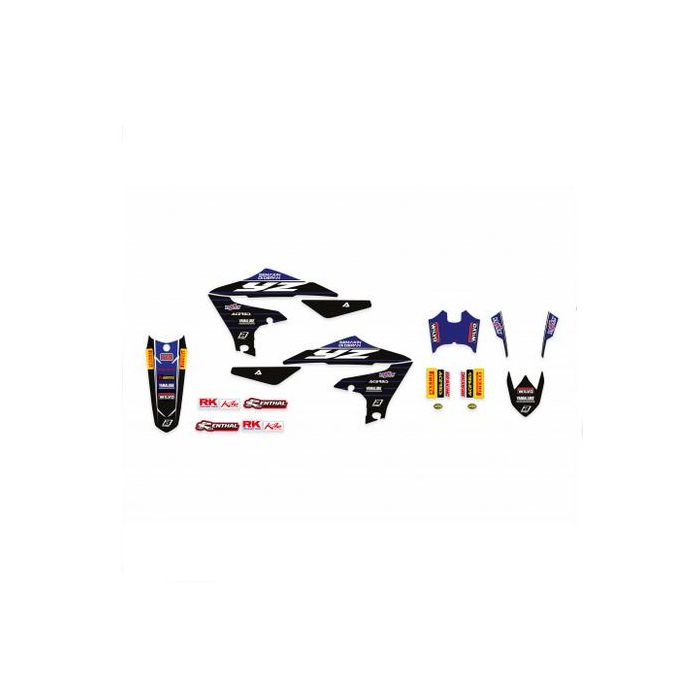 19-22 Yzf250/450 Factory Yam Blackbird 8247R10 Decal Kit