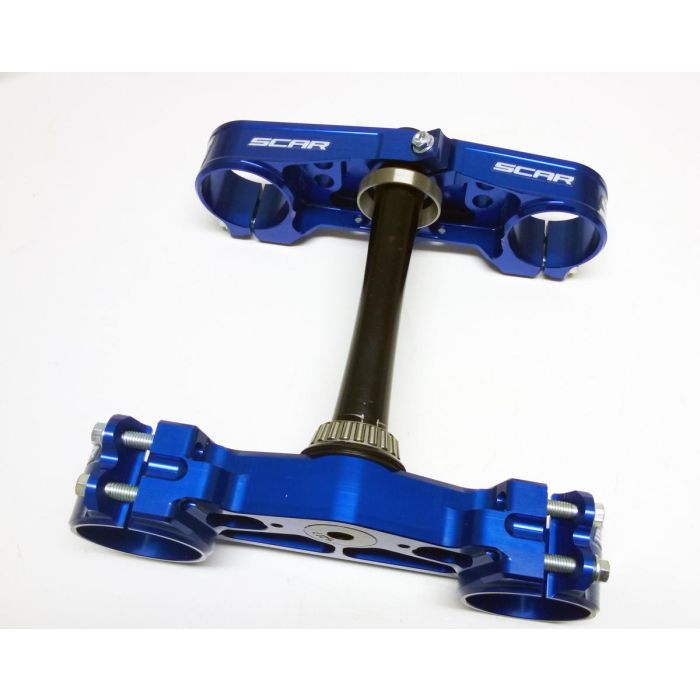 Triple Clamps 22 Blue Tc/Fc 14-20 Offset 22Mm Scar S5417B