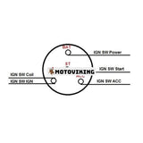 12V universaltändningsbrytare 2-GM Style Keys 4Position On Off Start ACC för bil lastbil