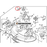 Kilrem M126536 för John Deere traktor LT133 LT150 LT155 LT160 LT166 LT180