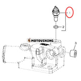 Temperaturbrytare RE517130 för John Deere Engine 3029 4045 6068 5030 4024 Lastare 244J 304J 324H 344J