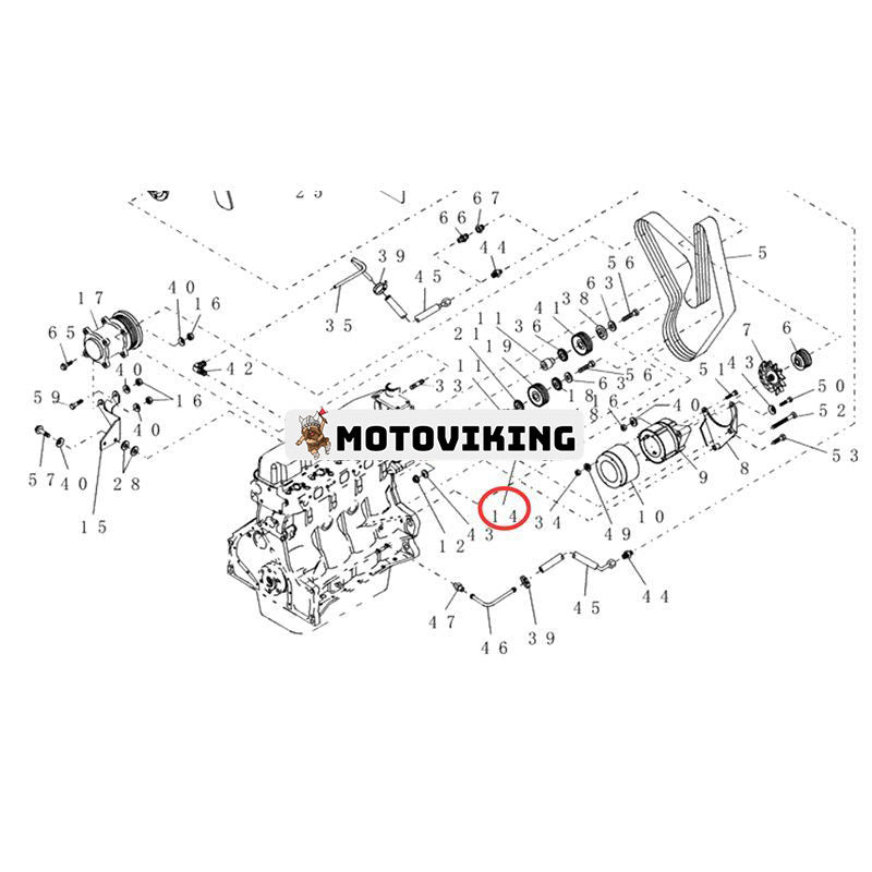 Remsträckare 87801689 för CASE strängläggare traktor WDX1101 WDX901