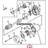 Startmotor MIA10967 för John Deere Tractor 777 797 X700 X475 X485 X575 X585 X700 X720 X724 X728