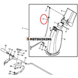 Styrkabel för utloppspip AM134404 för John Deere traktor D110 D125 D155 L120 L118 L130 X110 X125 X145 X300