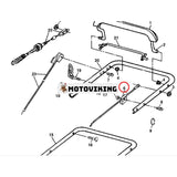 Push Pull-kabel GC00036 för John Deere gräsklippare JS63 JS63C JS63E JS60 JS60H JS61