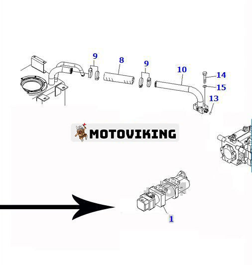 För Komatsu hjullastare WA200-5 WA200PT-5 Hydraulpump 705-56-26081