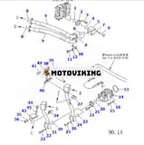 För Komatsu hjullastare WA600-1 WA600-3 WA700-1 WA700-3 nödstyrningspump 704-30-42140 704-30-42110