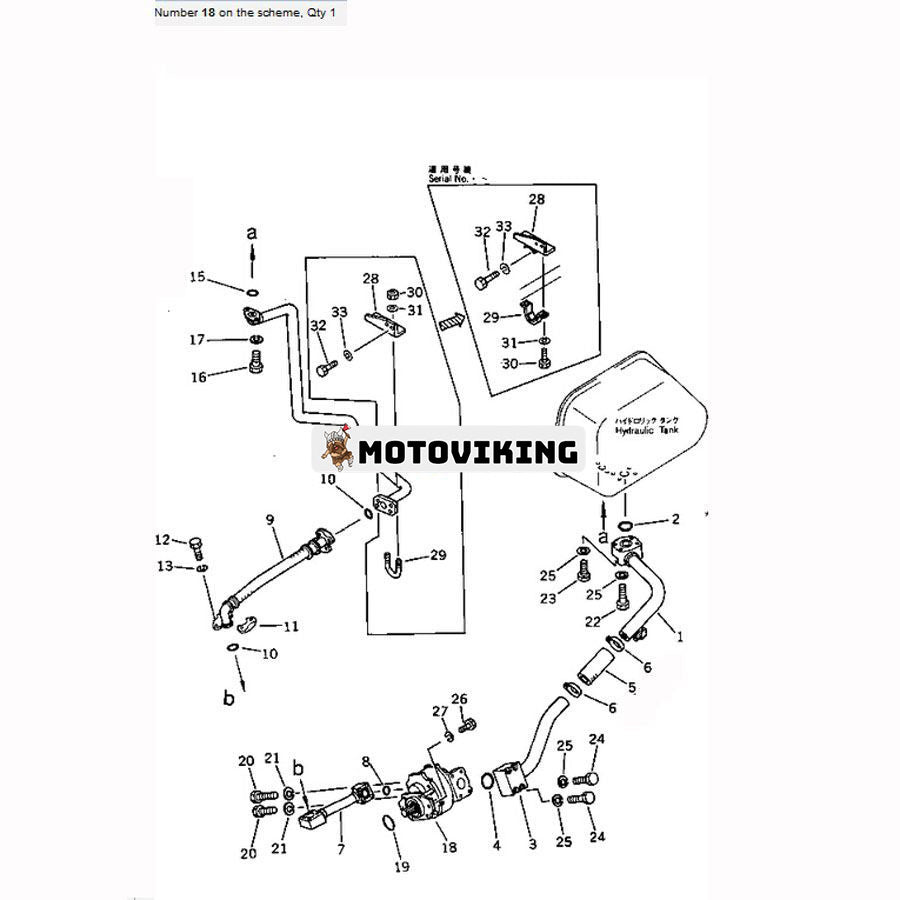 För Komatsu dumper HD785-1 HD785-2 Hydraulpump 705-12-44010