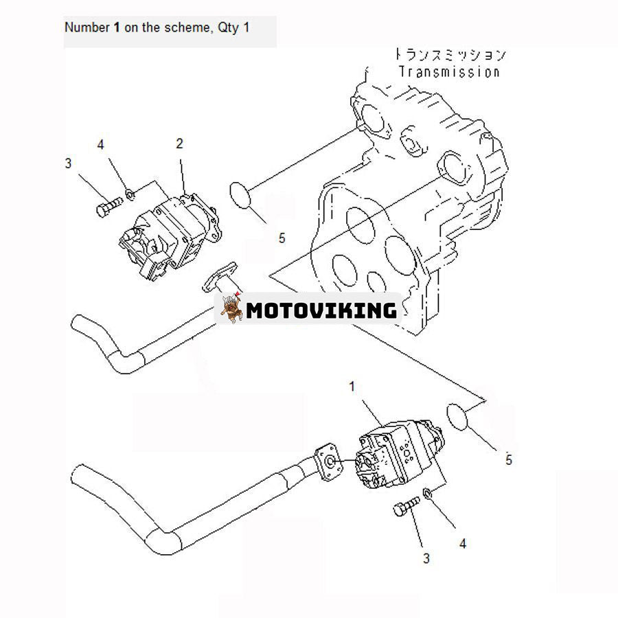 För Komatsu hjullastare WA420-3 WA420-3CS WA420-DZ-3 Hydraulpump 705-52-30550