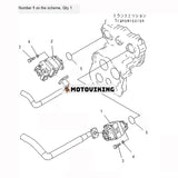 För Komatsu hjullastare WA420-3 WA420-3CS WA420-DZ-3 Hydraulpump 705-52-30550