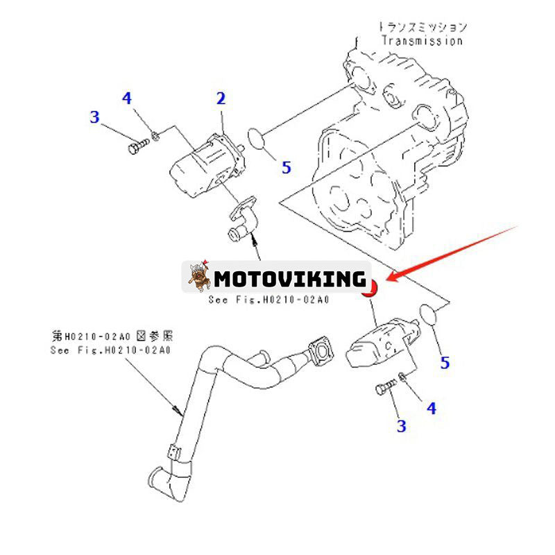 Hydraulpump 705-52-40130 för Komatsu hjullastare WA450-3 WA470-3 Kompaktor WF450-3