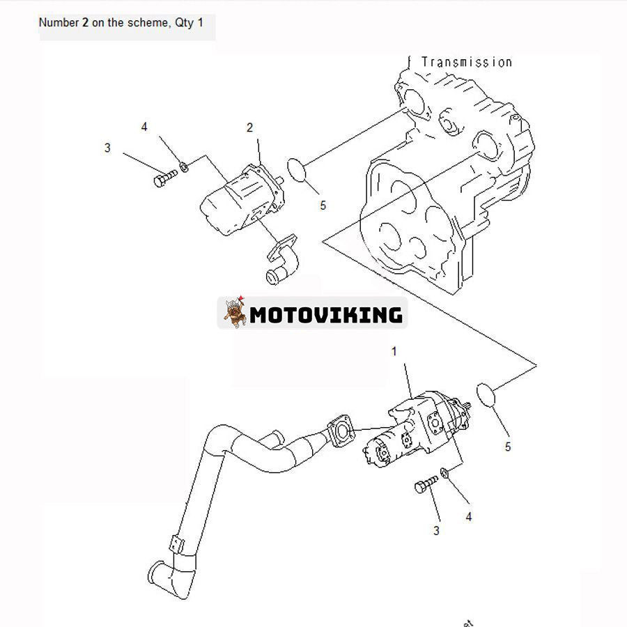 För Komatsu hjullastare WA470-3 WA450L-3 WF450-3 Hydraulpump 705-52-30280