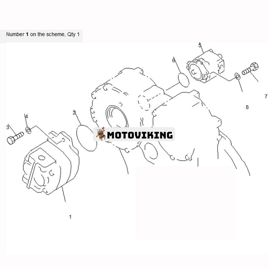 För Komatsu Bulldozer D65P-12 D70LE-12 D85E-SS-2 Hydraulpump 705-11-40010