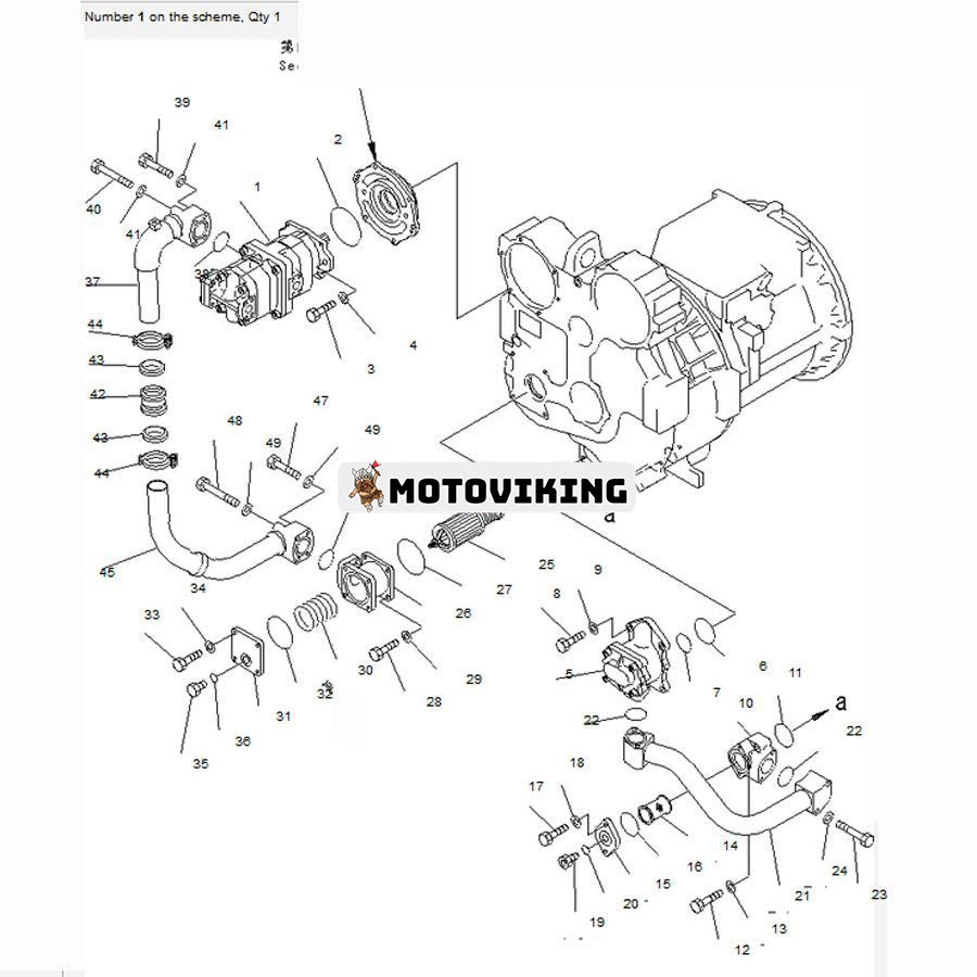 För Komatsu Bulldozer D155AX-5 D155A-5 D155A-3 Hydraulpump 705-51-30290