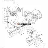 För Komatsu Bulldozer D155AX-5 D155A-5 D155A-3 Hydraulpump 705-51-30290