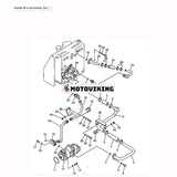 För Komatsu Bulldozer D40AM-3 D40F-3 D40P-3 D40A-5 D40A-3 Hydraulpump 705-52-21000