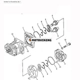 För Komatsu Bulldozer D475A-2 D475A-1 Hydraulpump 705-52-30240